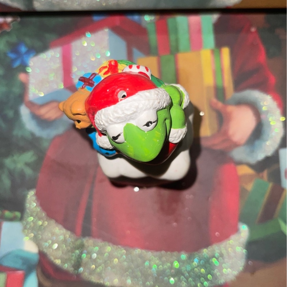 1990’s Vintage Jim Henson Kermit the Frog Christmas Ornament - Picture 5 of 6